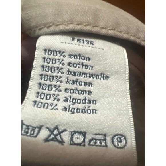 Lacoste Mens Classic Fit Beige Twill Cotton Shorts Size 46 - Picture 3 of 5